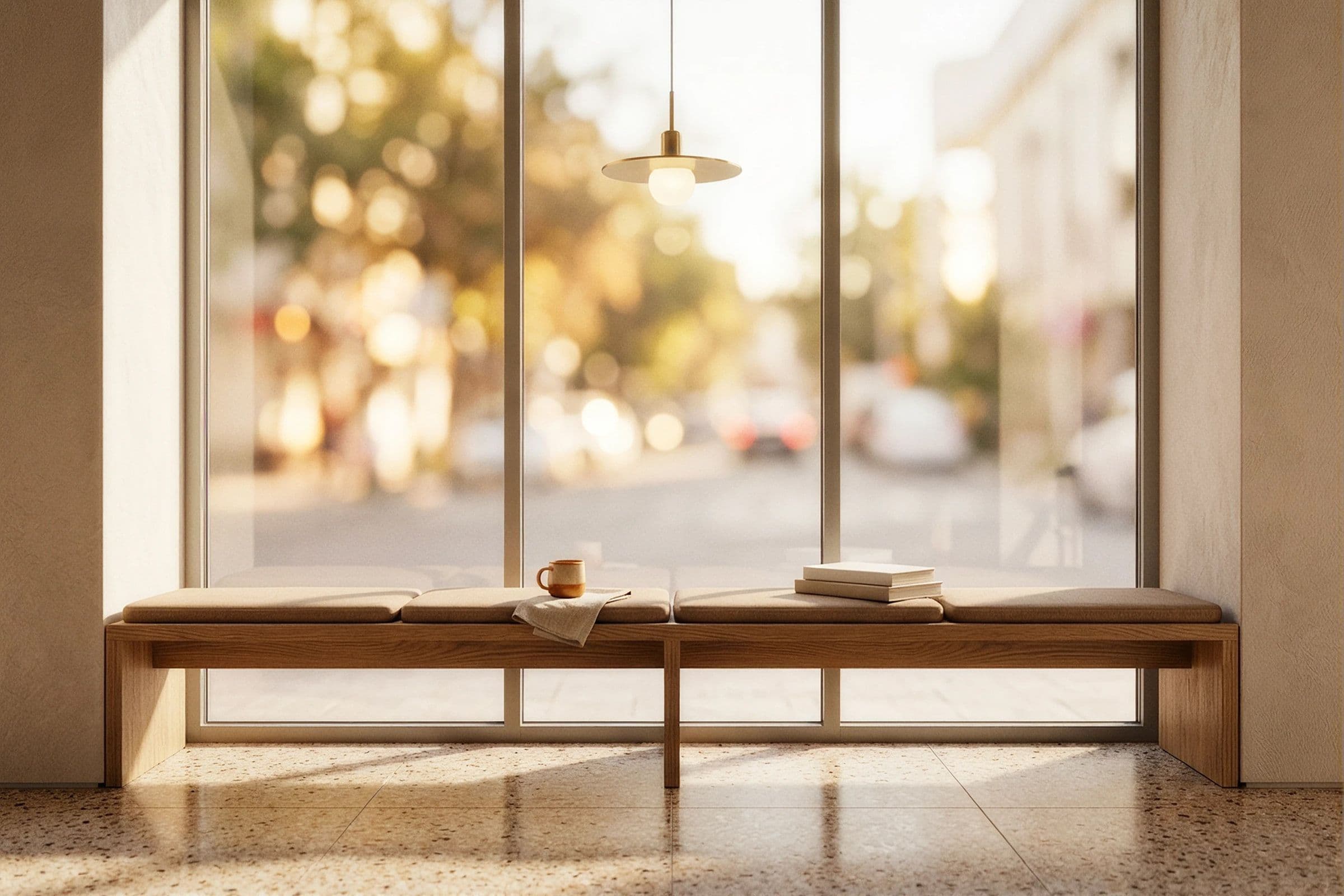 Chorsu Café — deraza oldi oʻrindiqlari, orqada koʻcha